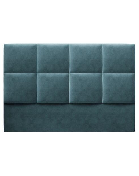 Tête de lit en Velours Begonia pétrole - 160x120 cm