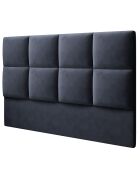 Tête de lit en Velours Begonia bleu foncé - 180x120 cm