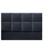 Tête de lit en Velours Begonia bleu foncé - 180x120 cm
