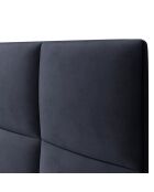 Tête de lit en Velours Begonia bleu foncé - 180x120 cm