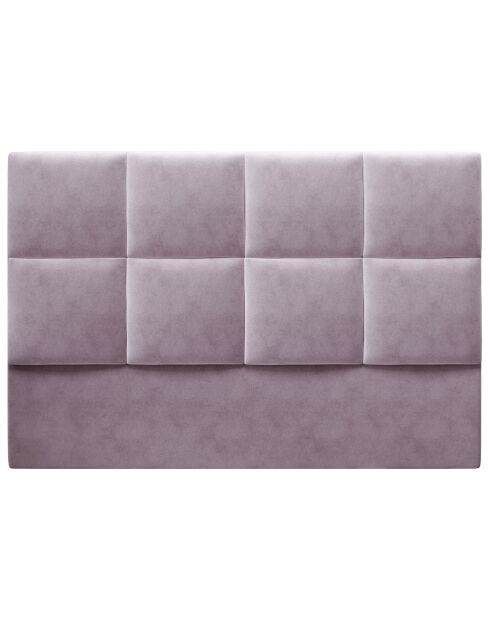 Tête de lit en Velours Begonia lavande - 180x120 cm