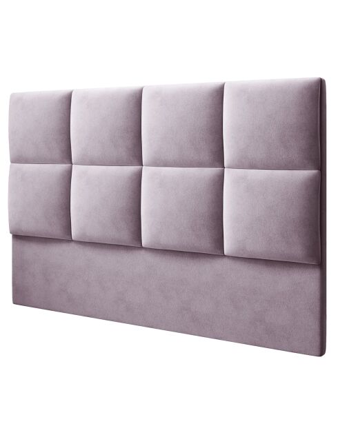 Tête de lit en Velours Begonia lavande - 200x120 cm