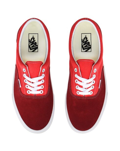Sneakers en Velours de Cuir et Toile UA Era rouges