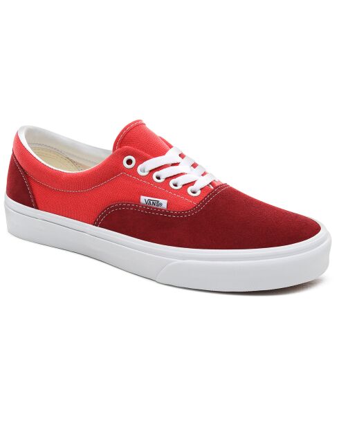 Sneakers en Velours de Cuir et Toile UA Era rouges