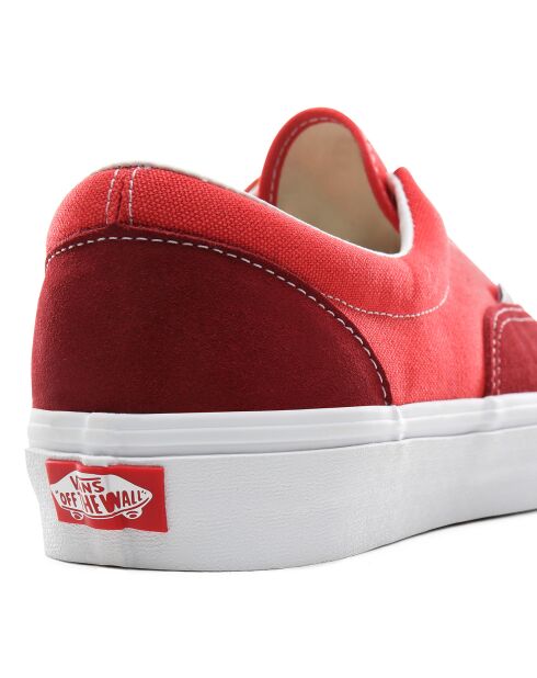 Sneakers en Velours de Cuir et Toile UA Era rouges