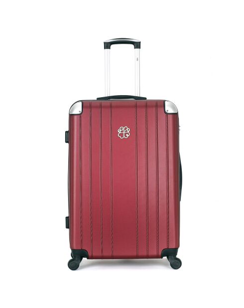 3 eenpersoons koffers met 4 wielen Amelie-A 50/60/70 cm pruim