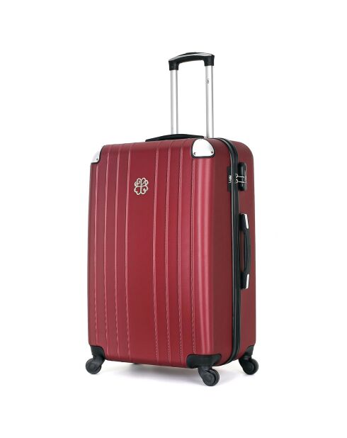 3 eenpersoons koffers met 4 wielen Amelie-A 50/60/70 cm pruim