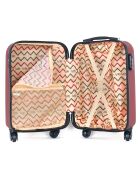 3 eenpersoons koffers met 4 wielen Amelie-A 50/60/70 cm pruim