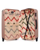 Hamburg Long-Stay-Koffer mit 4 Rädern und einem Rad, 69 cm, roségold