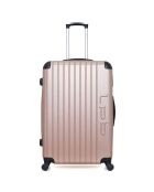 Hamburg middelgrote koffer met 4 wielen en enkele wielen 60 cm roségoud