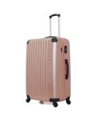 Hamburg middelgrote koffer met 4 wielen en enkele wielen 60 cm roségoud