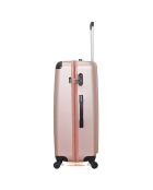 Hamburg middelgrote koffer met 4 wielen en enkele wielen 60 cm roségoud