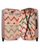 Hamburg middelgrote koffer met 4 wielen en enkele wielen 60 cm roségoud