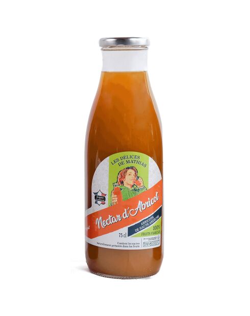 Bouteille de Nectar d'Abricot de l'Ardèche 75 cl