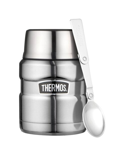 Porte aliments isotherme King argenté - 47 cl