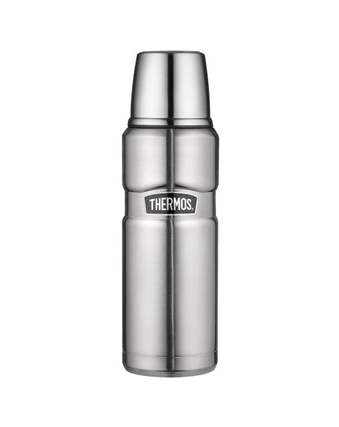 Bouteille isotherme King argentée - 47 cl