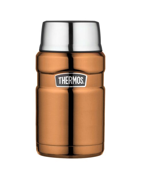 Porte aliments isotherme King cuivre/argenté - 71 cl