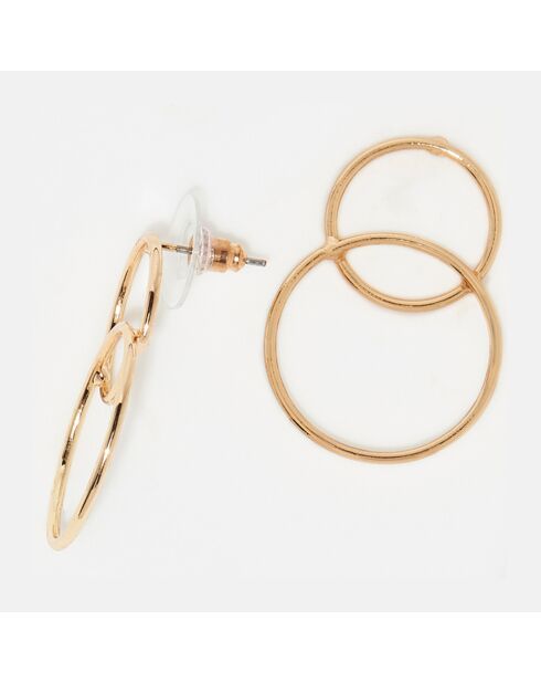 Boucles d'oreilles Tuamotu dorées