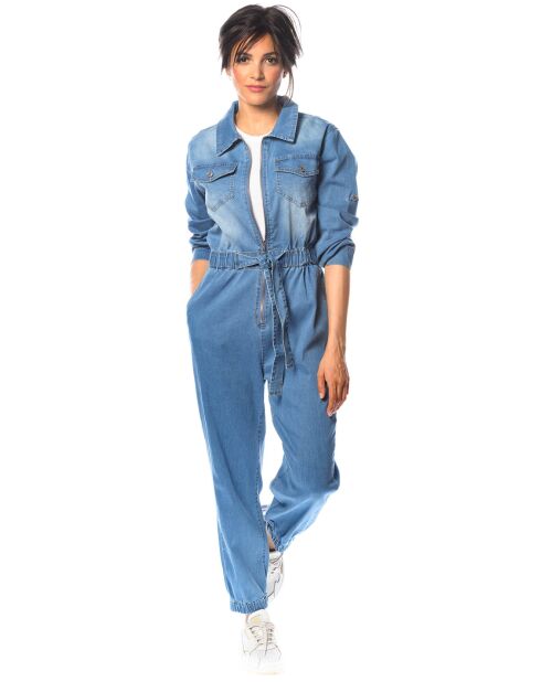 Combinaison en Jean Anna bleue