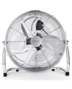 Ventilateur de sol JOE30 chrome - 50.5x17.5x48.5 cm