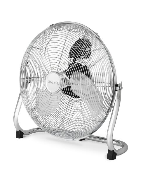 Ventilador de suelo cromado JOE30 - 50,5x17,5x48,5 cm