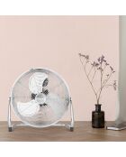 Ventilateur de sol JOE30 chrome - 53x18x54 cm