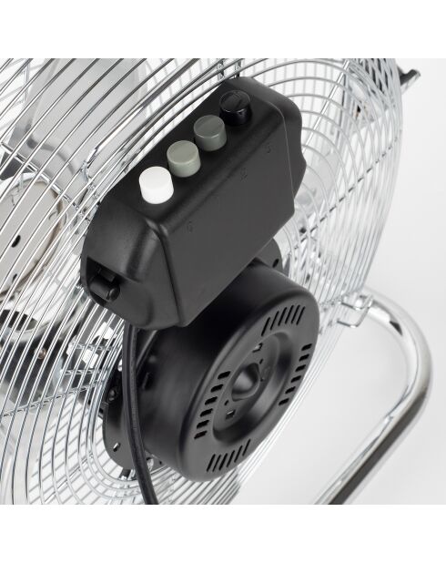 Ventilador de suelo cromado JOE30 - 53x18x54 cm