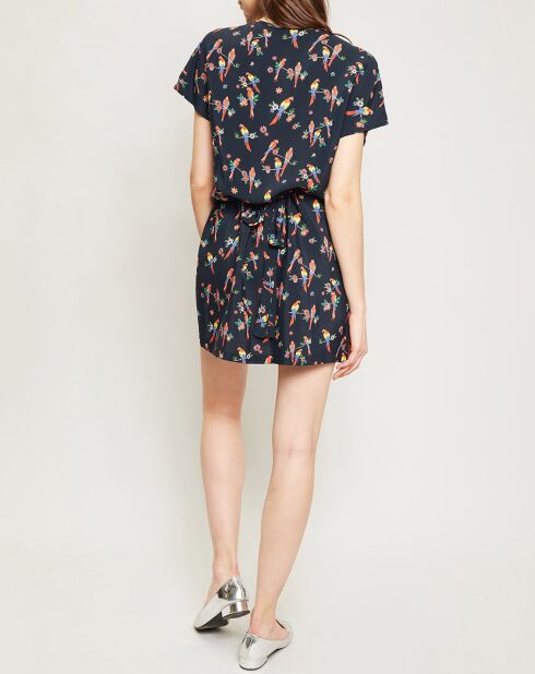 Robe Alias imprimé fantaisie noire