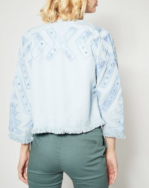 Veste en Coton & Lin Favorite bleu pétrole