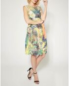 Robe Ambigue broderie fantaisie orange