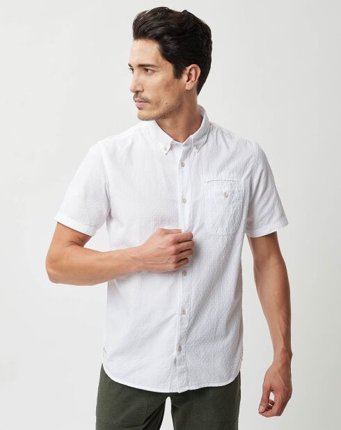 Chemise droite Craja motif blanche