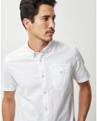 Chemise droite Craja motif blanche