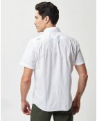 Chemise droite Craja motif blanche