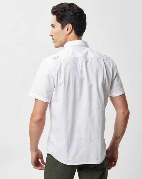 Chemise droite Craja motif blanche
