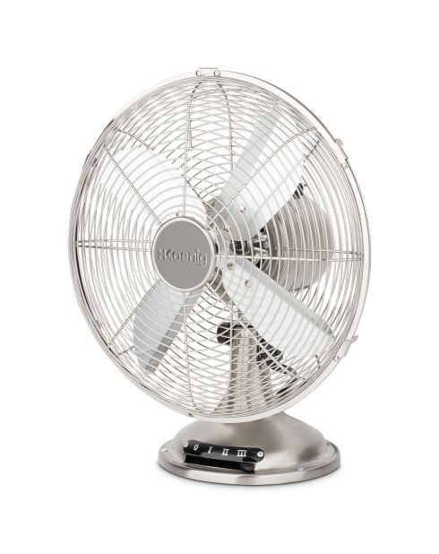 Ventilateur sur pied JOE48 chromé - 33.5x26x40 cm