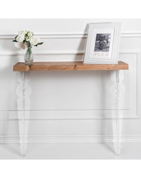 Console Maugenio transparente - 100x32x86 cm