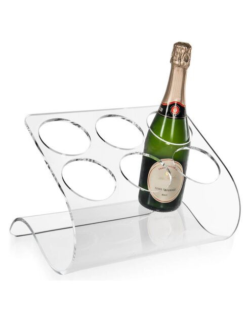 Porte-Bouteilles Tannica transparent - 33x27x24 cm