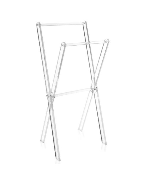 Porte-Serviettes X-File transparent - 38x38x80 cm