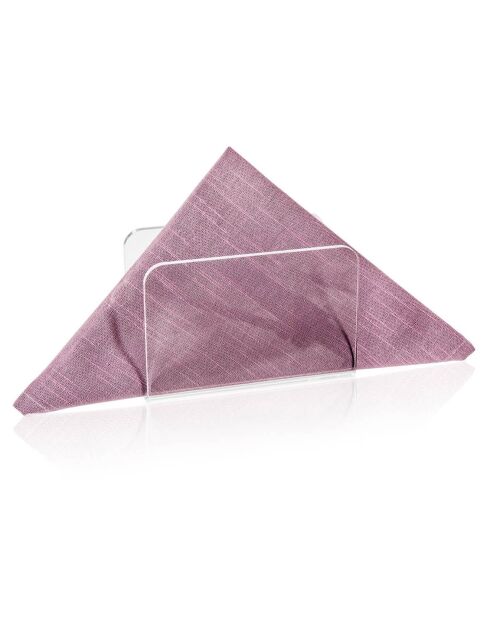 Porte-Serviettes de table Bon Ton transparent - 13x6.5x9 cm