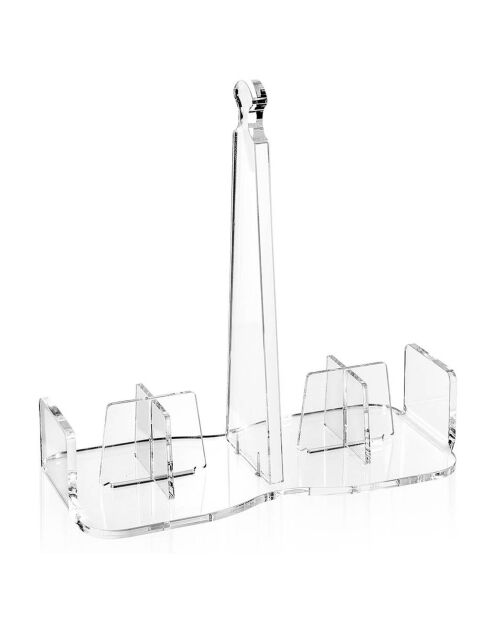 Bon Ton transparante bekerhouder - 21,5x21,5x10 cm