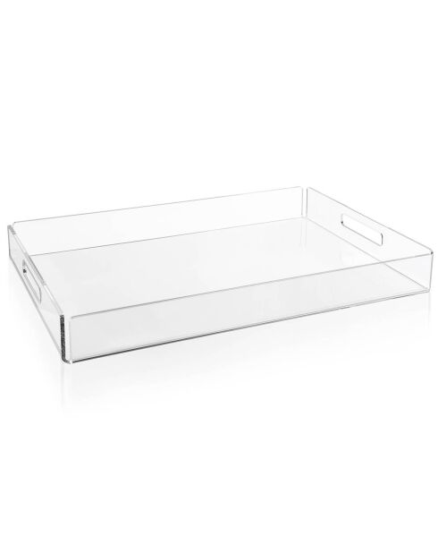 Plateau Bon Ton transparent - 45.5x32x5 cm