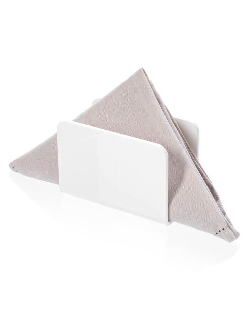Porte-Serviettes de table Bon Ton blanc - 13x6.5x9 cm