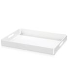 Plateau Bon Ton blanc - 33x23x4 cm