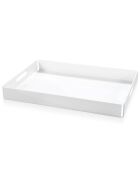 Plateau Bon Ton blanc - 45.5x32x5 cm