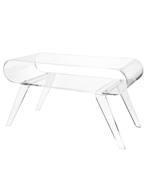 Table Basse Gatsby transparente - 89x39x49.5 cm