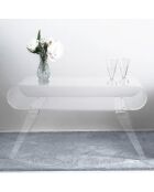 Table Basse Gatsby transparente - 89x39x49.5 cm