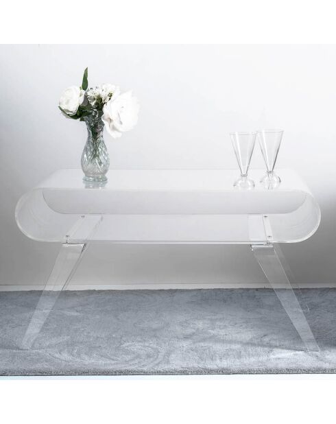 Table Basse Gatsby transparente - 89x39x49.5 cm