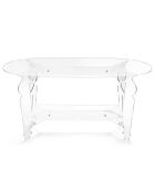 Table Basse Servio transparente - 99.5x48x50 cm