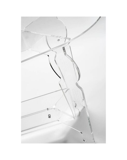 Table Basse Servio transparente - 99.5x48x50 cm