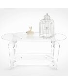Table Basse Servio transparente - 99.5x48x50 cm